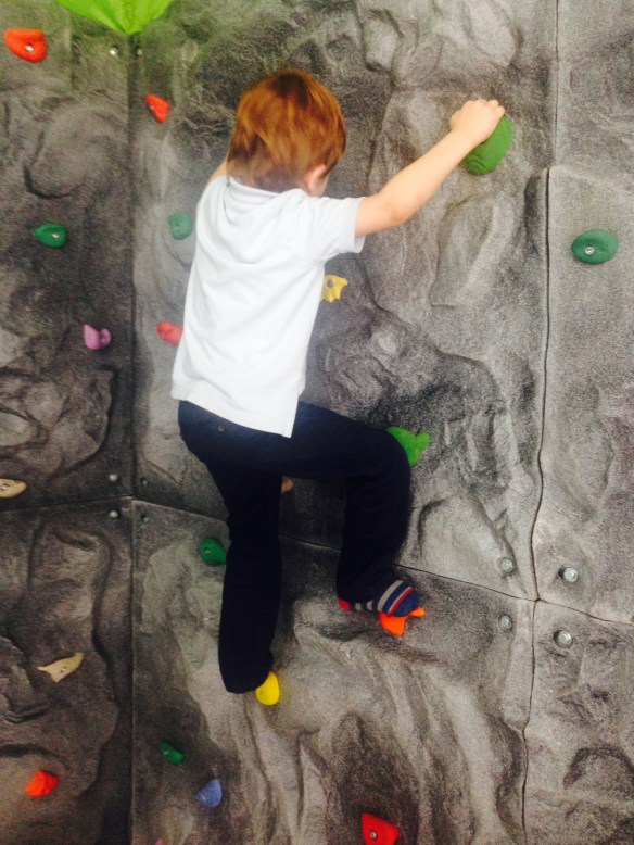 On Monday's playdate, Martin behaving. Didn't last long.